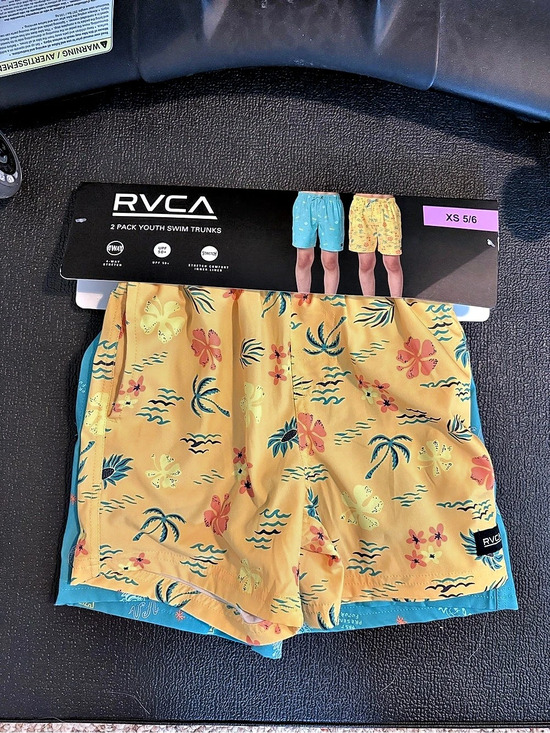 RVCA Other - RVCA 2 Pack Volley Trunks Boys XS 5/6 2-Pack Swim Trunks NWT